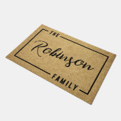 Personalized Script Family Name Doormat Custom Deurmat (Schuin)