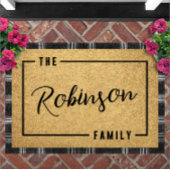 Personalized Script Family Name Doormat Custom Deurmat