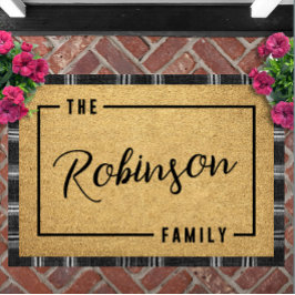 Personalized Script Family Name Doormat Custom Deurmat