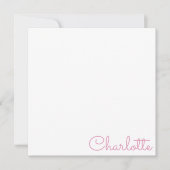 Personalized Script Name  Notitiekaartje (Voorkant)