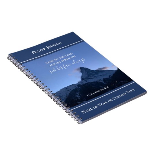 Personalized Scripture Prayer Journal Alps Photo Notitieboek (Rechterzijde)