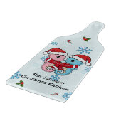 Personalized Seahorse Christmas Cutting Board Snijplank (Hoek)