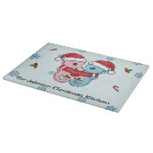 Personalized Seahorse Christmas Cutting Board Snijplank (Hoek)