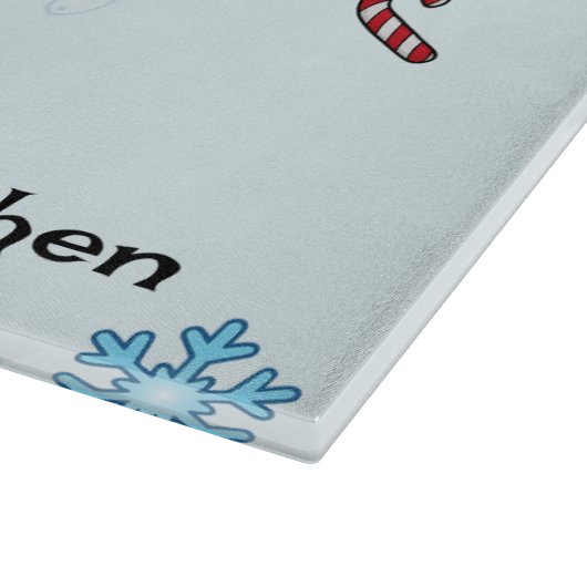 Personalized Seahorse Christmas Cutting Board Snijplank (Hoek)