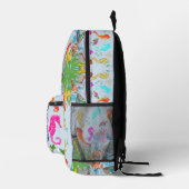 Personalized Seahorse Ocean Kids Backpack, Custom  Bedrukte Rugzak (Rechts)