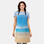 Personalized Seaside Beach Apron Schort (Gedragen)