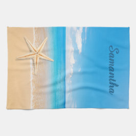 Personalized Seaside Kitchen Towel Theedoek