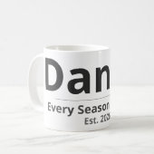 Personalized Seasonal Mug – Custom Name & Year Gif Koffiemok (Voorkant links)