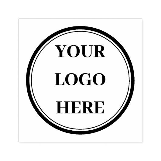 "Personalized Self‑Inking Stamp with Business Logo Rubberstempel (Afrduk)