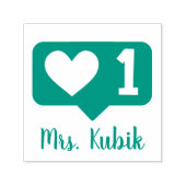 Personalized Self-Inking Teacher Stamp Zelfinktende Stempel (Design)