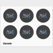 Personalized Self love  Ronde Sticker (Vel)
