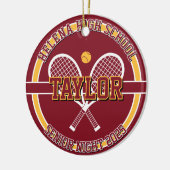 Personalized Senior Night Tennis High School Keramisch Ornament (Links)