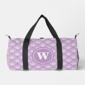 Personalized Shades of Purple Floral Pattern Plunjezak (Voorkant)