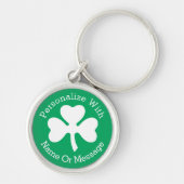 PERSONALIZED Shamrock St Patricks Day Sleutelhanger (Voorkant)