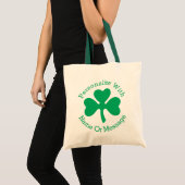 PERSONALIZED Shamrock St Patricks Day Tote Bag (Voorkant (product))