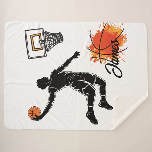 Personalized Sherpa Blanket Sherpa Deken (Voorkant (horizontaal))