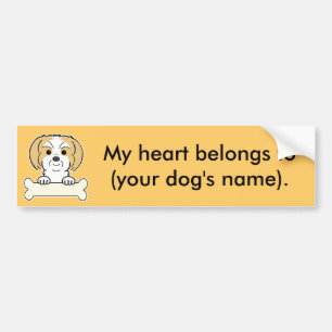 Personalized Shih Tzu Bumpersticker