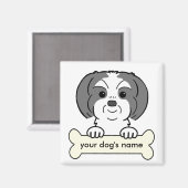 Personalized Shih Tzu Magneet (Voorkant / Achterkant)