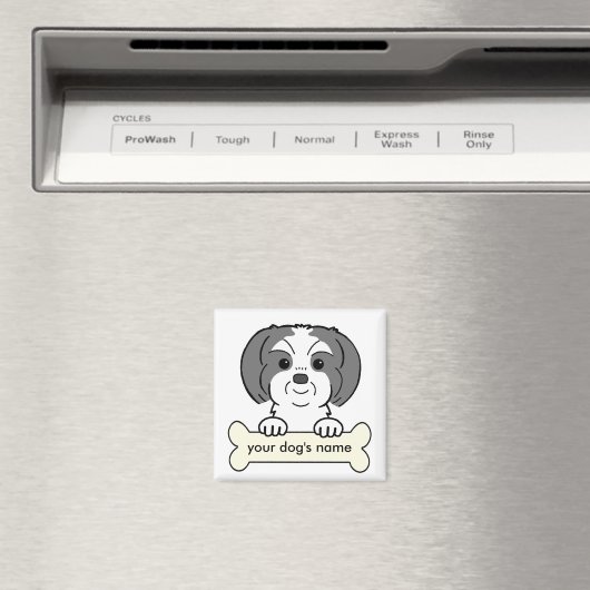 Personalized Shih Tzu Magneet (Insitu (Vaatwasser))