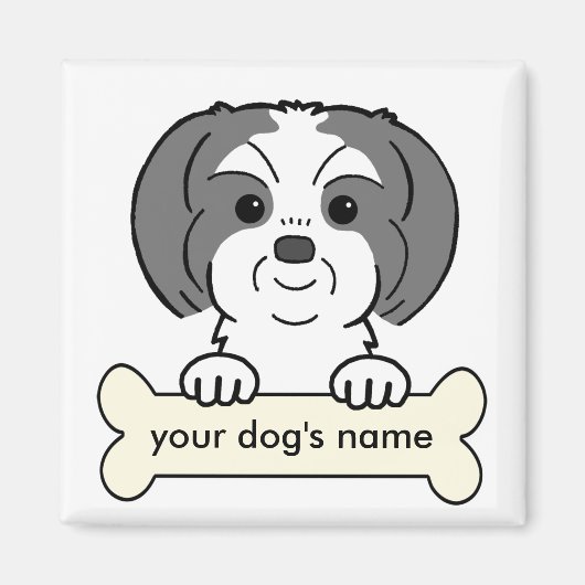 Personalized Shih Tzu Magneet (Voorkant)