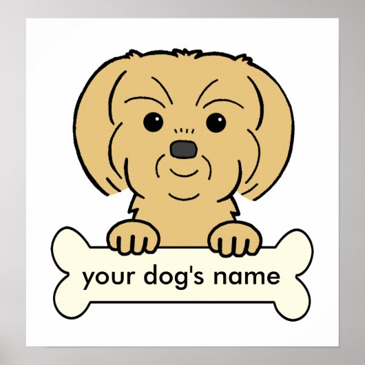 Personalized Shih Tzu Poster (Voorkant)