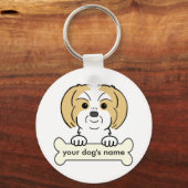 Personalized Shih Tzu Sleutelhanger (Voorkant)