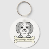 Personalized Shih Tzu Sleutelhanger (Voorkant)