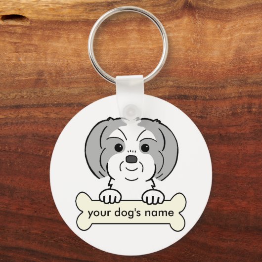 Personalized Shih Tzu Sleutelhanger (Voorkant)