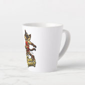 Personalized Siamese Basketball Cat Latte Mug Mok (Rechterhoek)