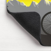 Personalized Silhouette Mountin Bike Mousepad Muismat (Hoek)