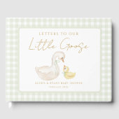 Personalized Silly Goose Bear Baby Shower Gastenboek (Voorkant)