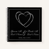 Personalized Silver Wedding Guest Book Notitieboek (Voorkant)
