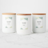  Personalized Simple Design Pantry Labels Minimal Voedselcontainer Etiket (Flessen)