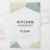  Personalized Simple Design Pantry Labels Minimal Voedselcontainer Etiket (Enkel label)