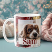 Personalized simple dog Photo and name keepsake  Koffiemok