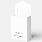 Personalized Simple Elegant Love Wedding ScrIpt Bedankdoosjes (Open)