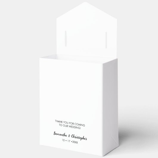 Personalized Simple Elegant Love Wedding ScrIpt Bedankdoosjes (Open)