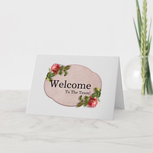 Personalized simple Elegant Welcome Card Kaart (Voorkant)
