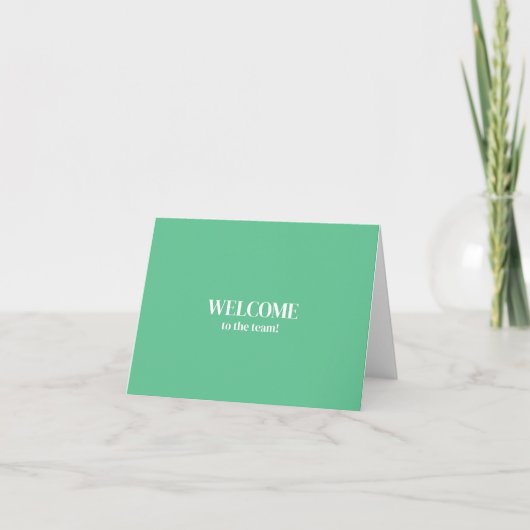 Personalized simple Elegant Welcome to the team Kaart (Voorkant)