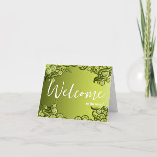 Personalized simple Elegant Welcome to the team Kaart