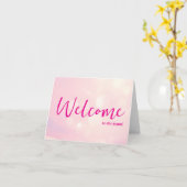 Personalized simple Elegant Welcome to the team Kaart (Gele Bloem)