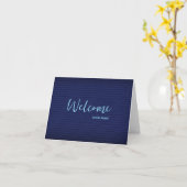 Personalized simple Elegant Welcome to the team Kaart (Gele Bloem)