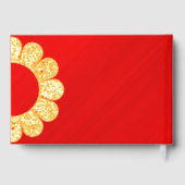 Personalized Simply Elegant Red Glamour Gastenboek (Achterkant)