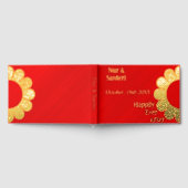 Personalized Simply Elegant Red Glamour Gastenboek (Volledig)