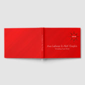 Personalized Simply Elegant Red Glamour Gastenboek (Volledig)