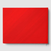 Personalized Simply Elegant Red Glamour Gastenboek (Achterkant)