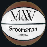personalized singgram name groomsman minima basketbal<br><div class="desc">ontwerp</div>