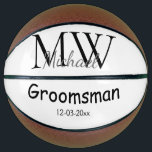 personalized singgram name groomsman minima basketbal<br><div class="desc">ontwerp</div>