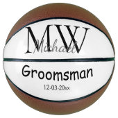 personalized singgram name groomsman minima basketbal (Voorkant)