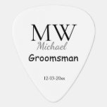 personalized singgram name groomsman minima gitaar plectrum<br><div class="desc">ontwerp</div>